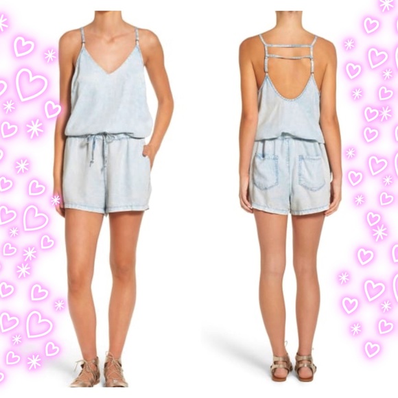 Blank NYC Pants - Blank NYC chambray romper